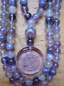 Fluorite and Crystal Mala