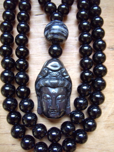 Onyx and Obsidian Mala