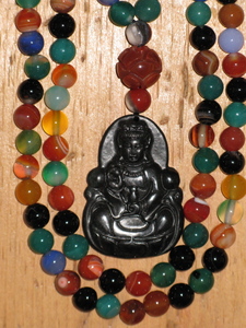 Multi-Colored Mixed Agate and Jade Mala