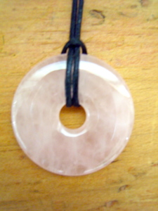 Rose Quartz Pi Necklace