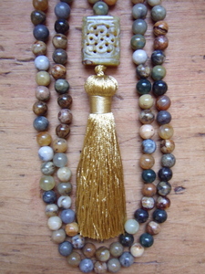 Flower Jade Mala