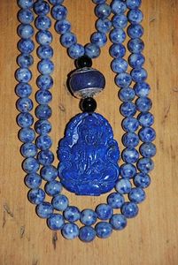 Triple Lapis Lazuli Mala