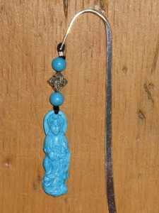 Turquoise Kuan Yin Bookmark