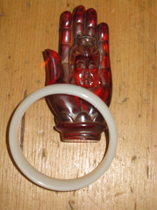 White Jade Bangle Bracelet