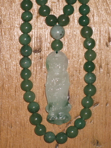 Green Aventurine and Green White Jade Mala