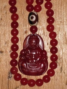 Red Jade and DZI Mala